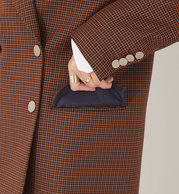 Rouge vif「チェックダブルジャケット」|テーラードジャケット|