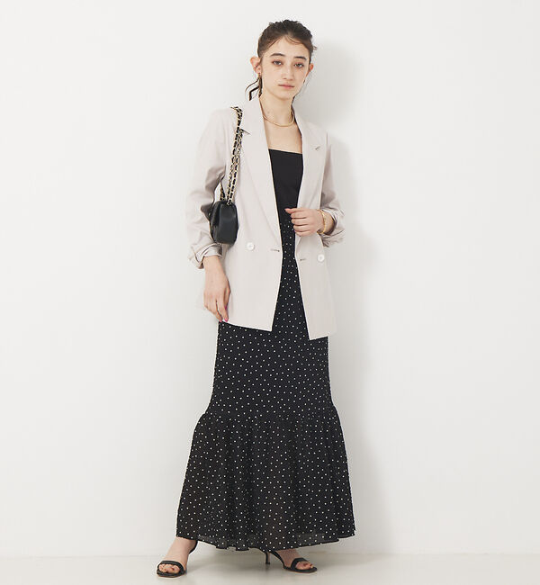 Rouge vif「サッカードットティアードスカート」|スカート|