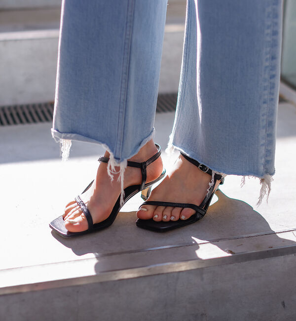 Rouge vif「【REMME/レメ】アシンメトリーストラップサンダル」|サンダル|