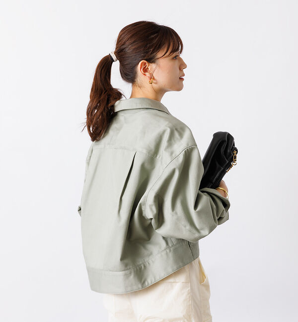 Rouge vif「ショート丈ビッグフラップコクーンブルゾン」|ブルゾン・スタジャン|