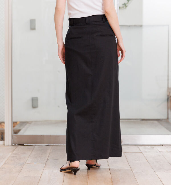Rouge vif「麻混サイドスリットタイトスカート」|スカート|