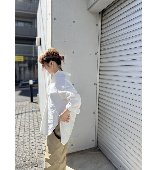 Rouge vif「綿麻レギュラー ナチュラルシャツ」|シャツ・ブラウス|