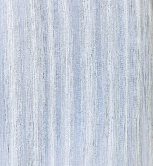 Rouge vif「シルク混シアーストライプ楊柳ワンピース」|ワンピース|