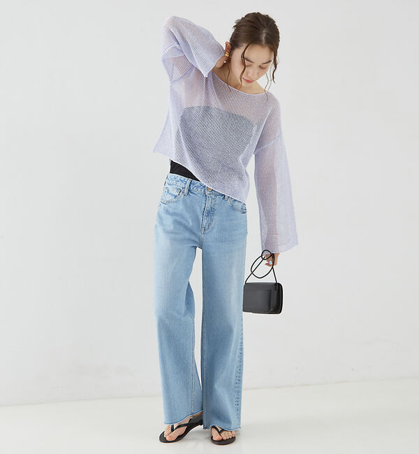 Rouge vif「麻混ペーパーヤーンプルオーバー」|ニット・セーター|