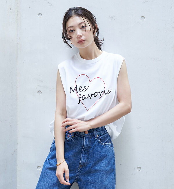 Rouge vif「ハートロゴノースリボックスTEE」|Tシャツ・カットソー|