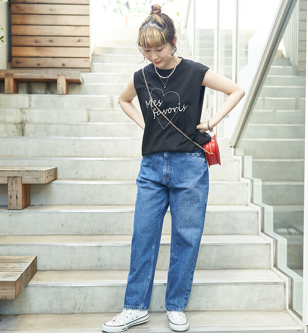 Rouge vif「ハートロゴノースリボックスTEE」|Tシャツ・カットソー|