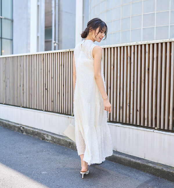 Rouge vif「フェザーノースリーブワンピース」|ワンピース|