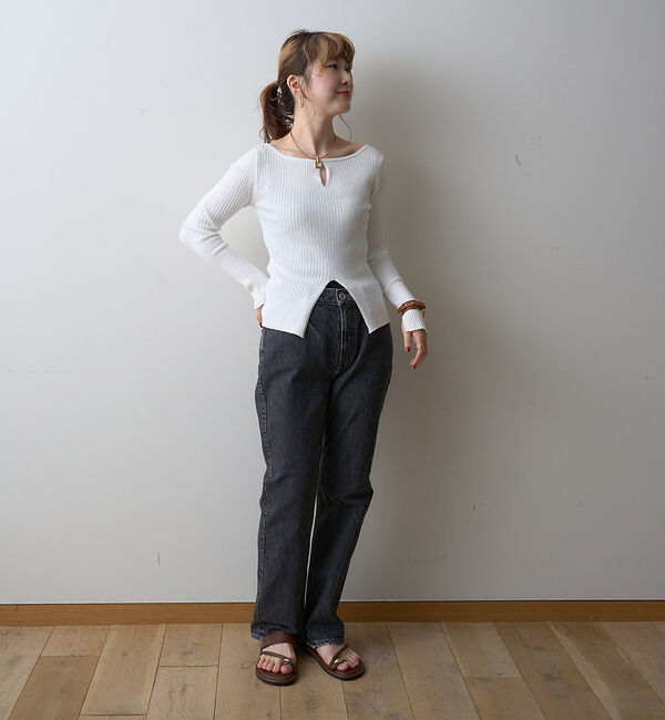 Rouge vif「【upper hights/アッパーハイツ】THE ELISA　ビットテーパード」|デニム|