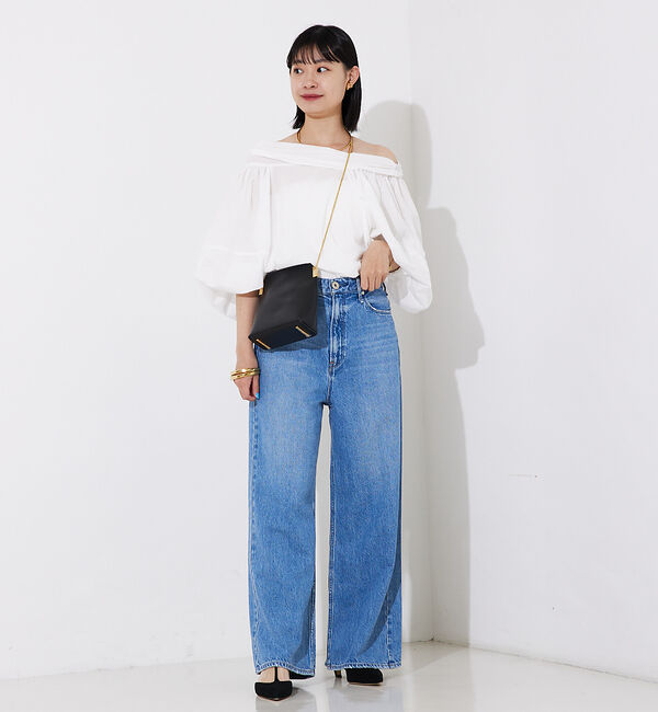 Rouge vif「コットンオフショルボリュームブラウス」|シャツ・ブラウス|