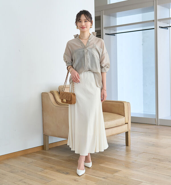 Rouge vif「【新色登場】切替マキシスカート」|スカート|