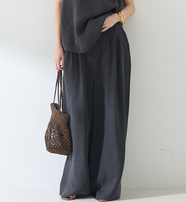 Rouge vif「【セットアップ対応】キュプラフィブリル ワイドパンツ」|その他|