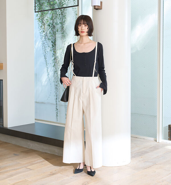 Rouge vif「コットンヘンリーネックプルオーバー」|Tシャツ・カットソー|