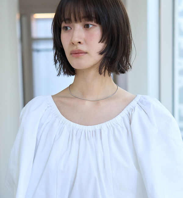 Rouge vif「シルク混コットンフォルムブラウス」|シャツ・ブラウス|