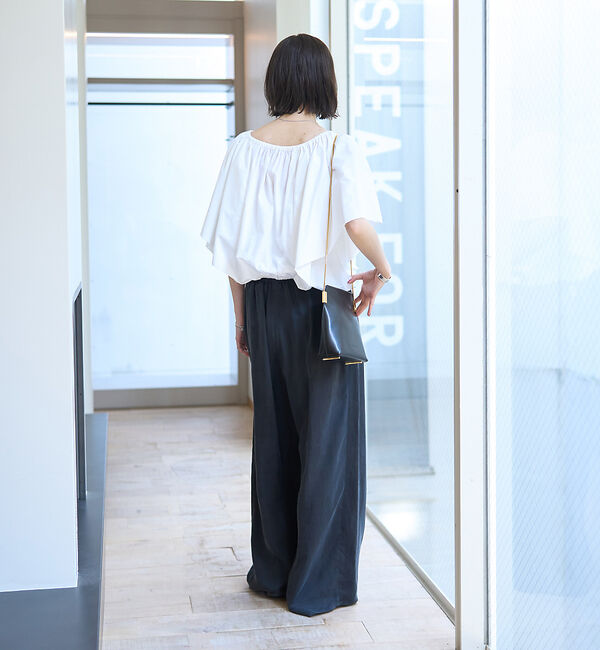 Rouge vif「シルク混コットンフォルムブラウス」|シャツ・ブラウス|