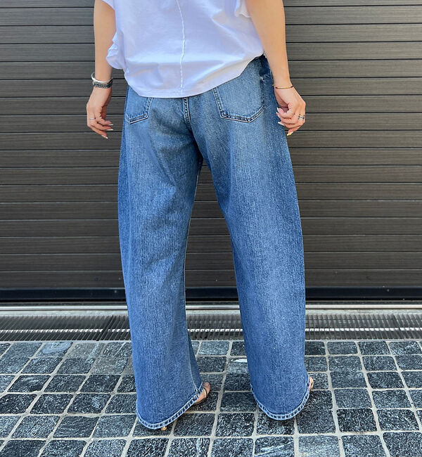 Rouge vif「【RED CARD/レッドカード】Montana カーブバギーデニム」|デニム|