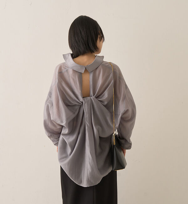 Rouge vif「【新色登場】バックツイストシャツ」|シャツ・ブラウス|