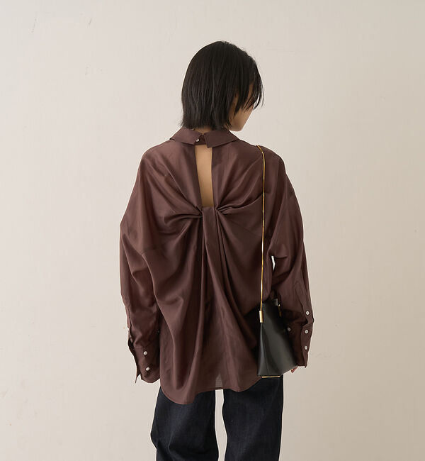 Rouge vif「【新色登場】バックツイストシャツ」|シャツ・ブラウス|