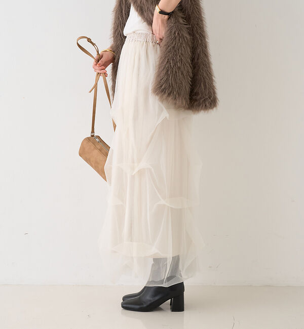 Rouge vif「【一部店舗限定】チュールフォルムスカート」|スカート|