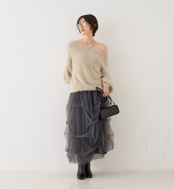 Rouge vif「【一部店舗限定】チュールフォルムスカート」|スカート|