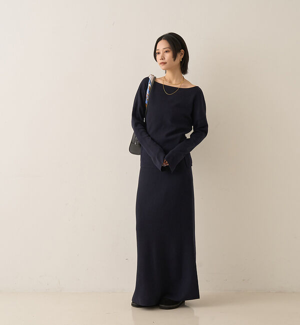 Rouge vif「【セットアップ対応】セミフレアニットスカート」|スカート|