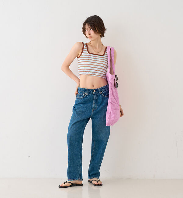 Rouge vif「【RED CARD/レッドカード】別注JAZZ ルーズテーパードワイドデニム」|デニム|