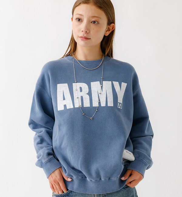 Rouge vif「【JOHNBULL/ジョンブル】クルースウェット/トップス/スウェット【WEB限」|Tシャツ・カットソー|ネイビー