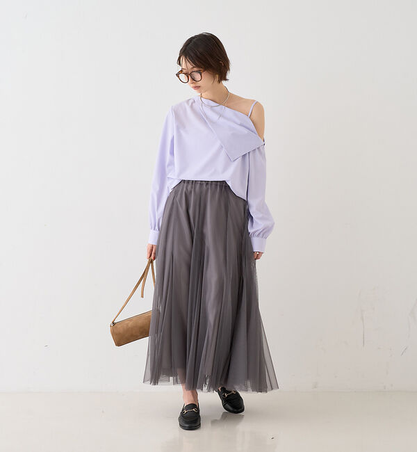 Rouge vif「【2025AW新作】【ロングセラー】チュールマチフレアスカート」|スカート|