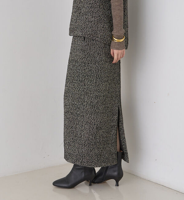 Rouge vif「【セットアップ対応】ポリウーリングカルセタイトスカート」|スカート|