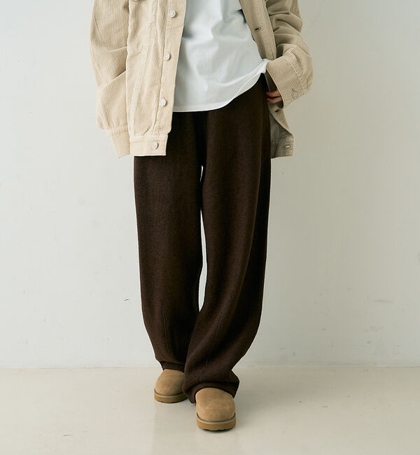 Rouge vif「ウール起毛ジャージーカーブパンツ」|その他|