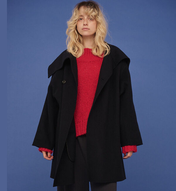 Rouge vif「ウール混オーバーカラーリバーコート」|その他|