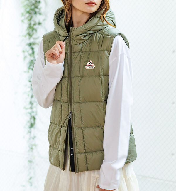 Rouge vif「【PYRENEX / ピレネックス】BASSIA VEST / バッシア ベスト」|ダウン|カーキ