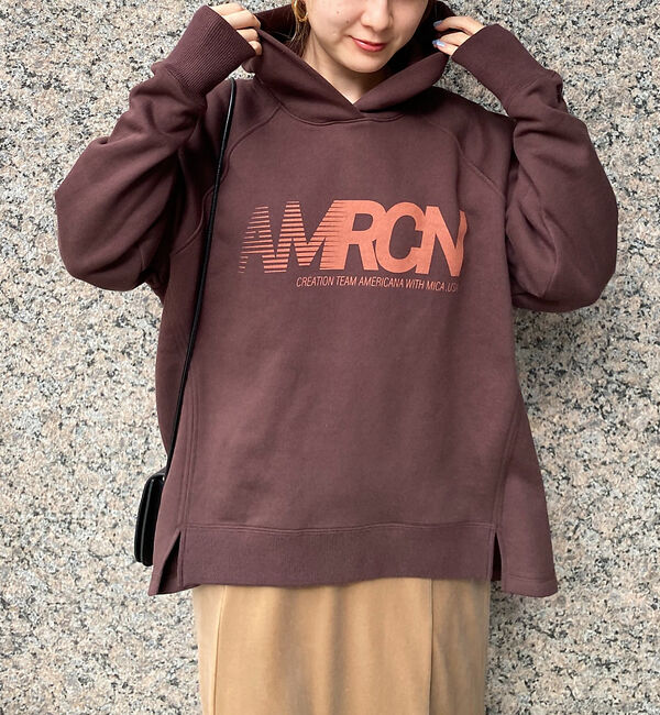 Rouge vif「【AMERICANA&times;MICA＆DEAL/ アメリカーナ&times;マイカ】parka ロ」|パーカー|ブラウン