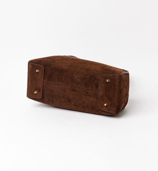 Rouge vif「【VELETTO/ヴェレット】スエードボストンバッグ/バッグ/ブラウン/合成皮革」|ボストンバッグ|
