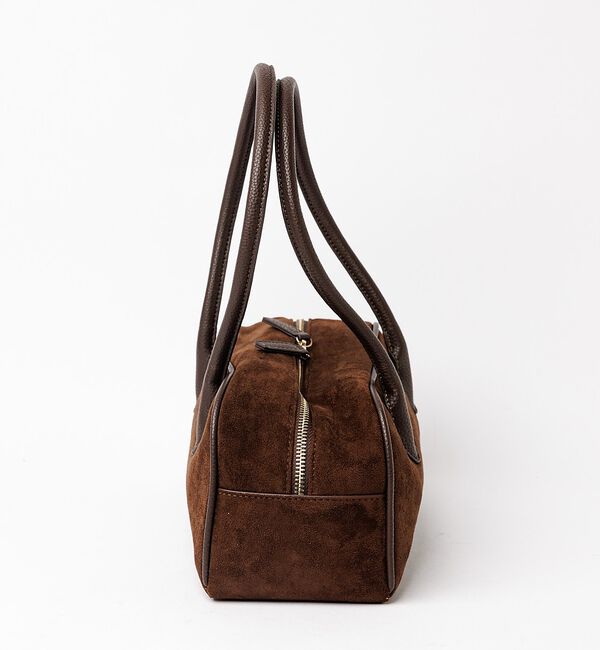 Rouge vif「【VELETTO/ヴェレット】スエードボストンバッグ/バッグ/ブラウン/合成皮革」|ボストンバッグ|