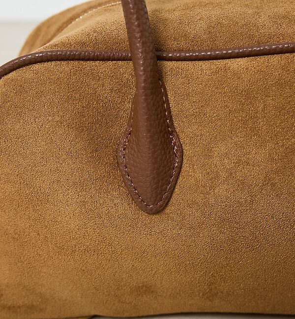 Rouge vif「【VELETTO/ヴェレット】スエードボストンバッグ/バッグ/ブラウン/合成皮革」|ボストンバッグ|