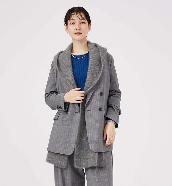 qualite「レイヤードワイドリブニット」|ニット・セーター|