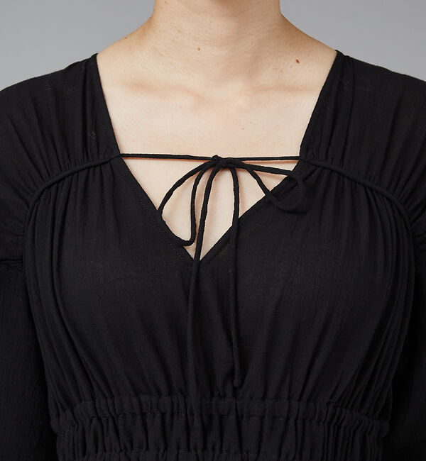 qualite「ウェストギャザーワンピース」|ワンピース|