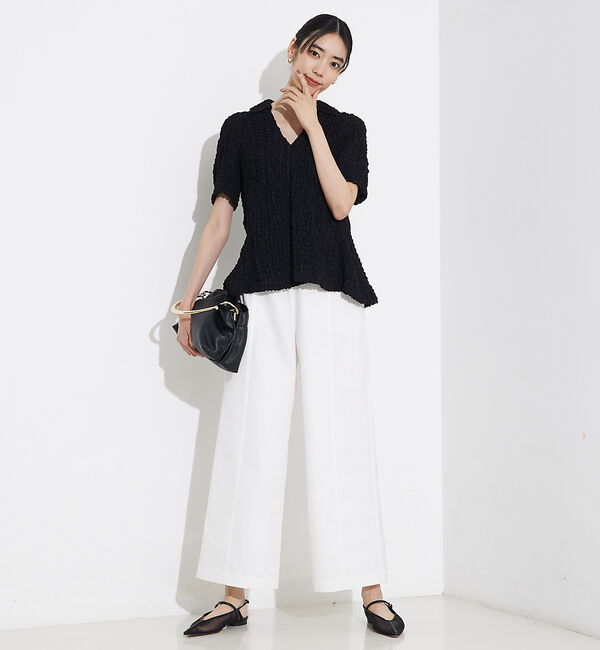 qualite「ペプラムシャツ」|Tシャツ・カットソー|