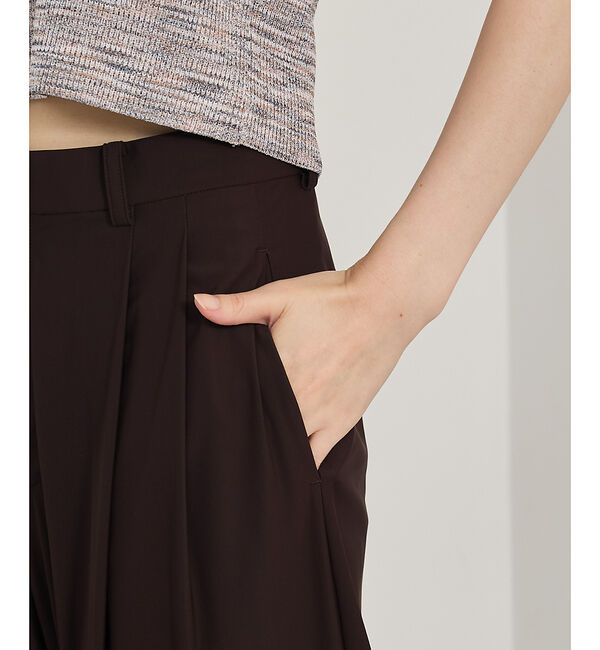 qualite「【接触冷感＆UV】クールトリコットタックパンツ」|その他|