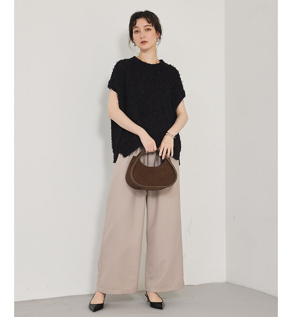 qualite「チュールフェザーニット」|ベスト・ジレ|