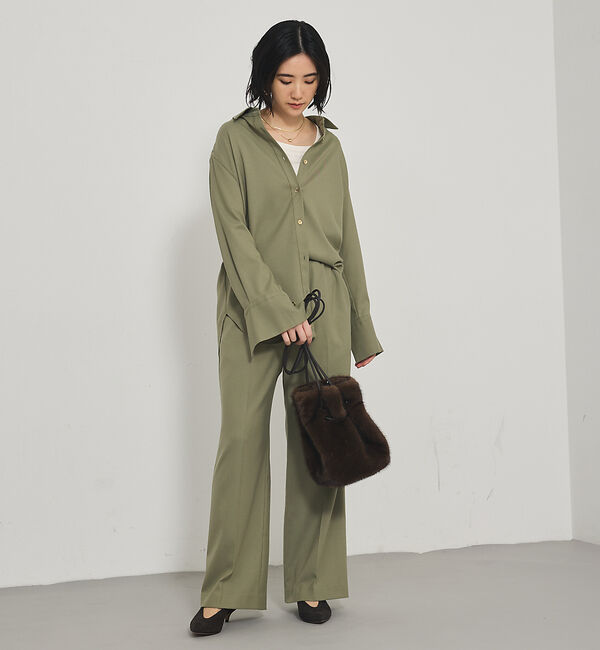 qualite「【セットアップ対応】ソフトサキソニードロストパンツ」|その他|