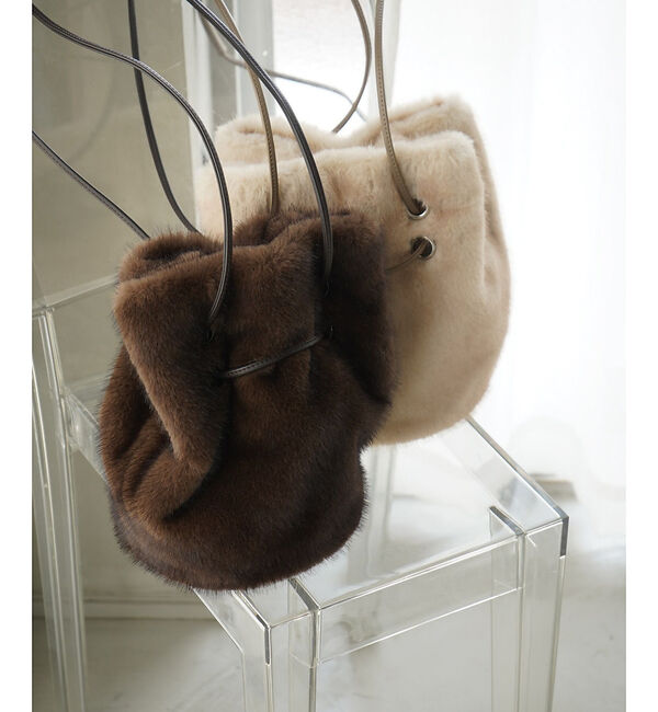 qualite「ファーバック/秋バッグ/冬バッグ/モコモコバッグ」|ショルダー・メッセンジャー|