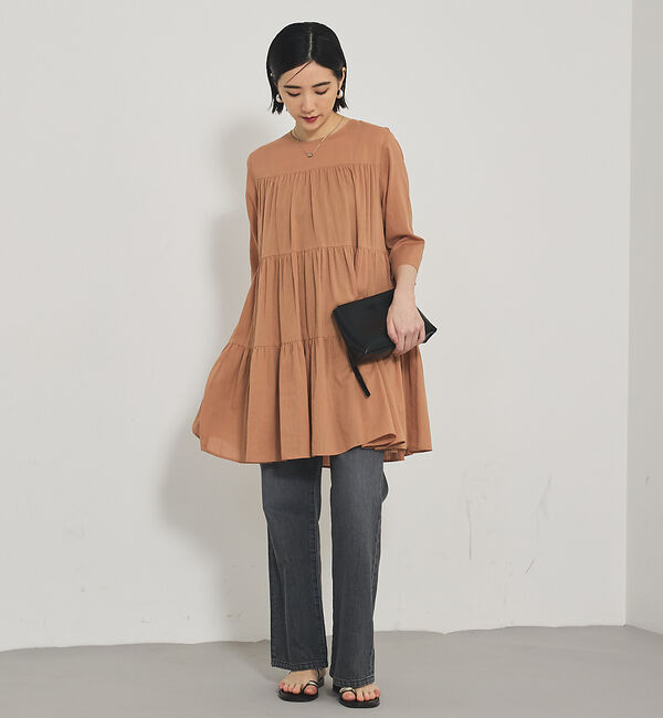 qualite「ティアードチュニック」|ワンピース|