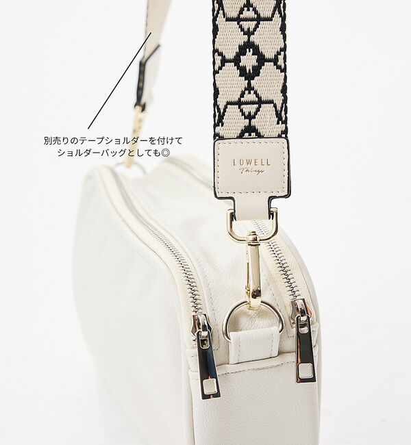 LOWELL things「【BLK/予約】オシゴト/マルチポーチバッグ/推しぬいポーチ【推し活】【予約】」|ハンドバッグ|