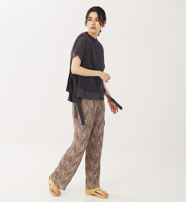 abahouse mavie「透かし編ベスト」|ベスト・ジレ|