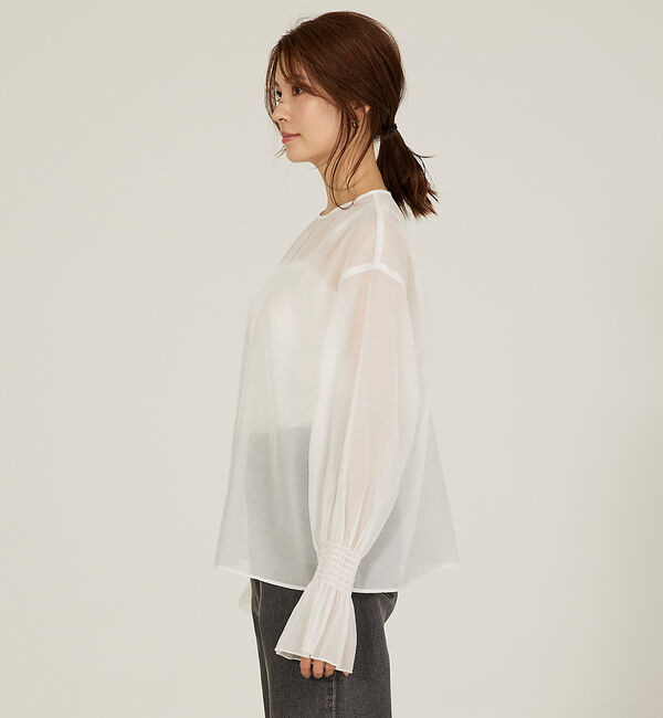 abahouse mavie「マルチフリルブラウス【ティペット付】」|シャツ・ブラウス|