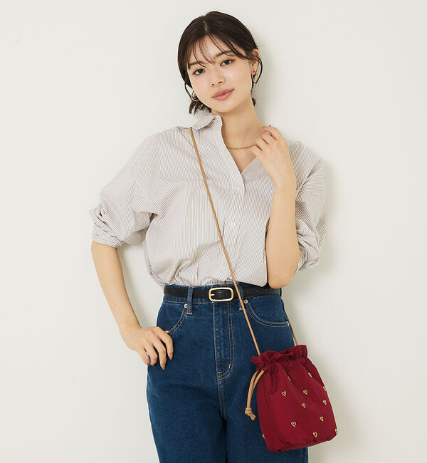 abahouse mavie「メンズライクオーバーシャツ」|シャツ・ブラウス|