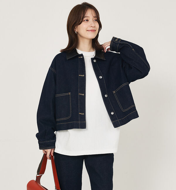 abahouse mavie「デニム/カツラギショートカバーオール」|その他|