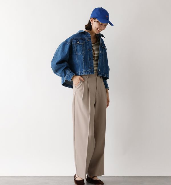 abahouse mavie「【オリジナル】デニムショートジャケット/バルーン袖/長袖/羽織/春服」|その他|