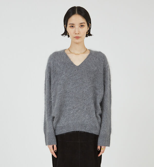 The Store by C' 「【COCUCA】カシミヤファーVプルオーバー」|ニット・セーター|